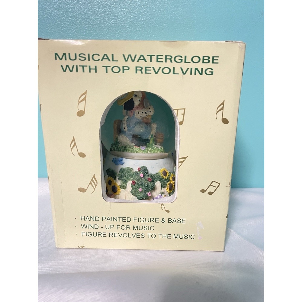 Puppy Musical Snow Globe‎ plays Musical And Spins " Bin P